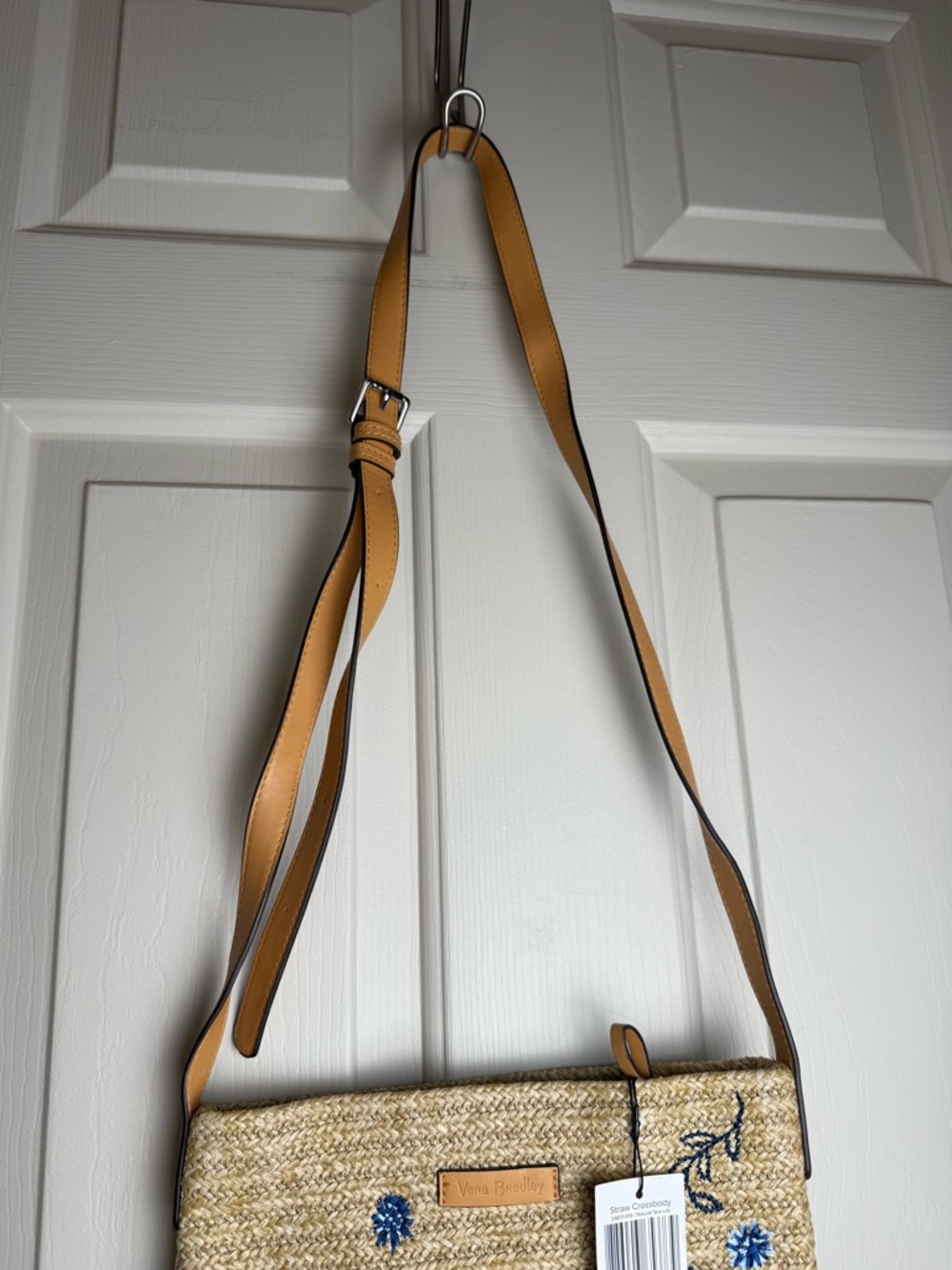 NWT Vera Bradley Natural Sea Life Straw Crossbody Purse Retired - Picture 4 of 8